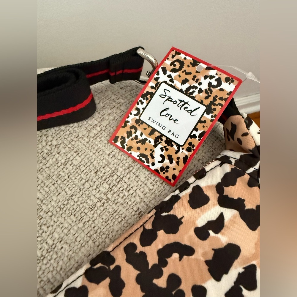 Brighton Leopard Print Crossbody Swing Bag NWT - Picture 3 of 7